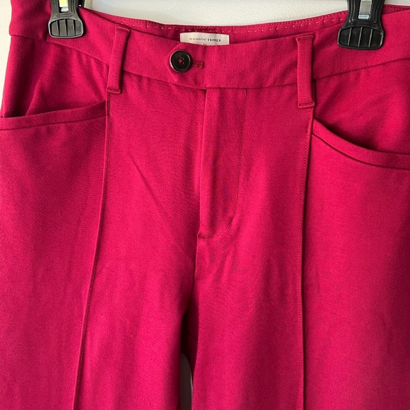 Anthropologie Essential Trouser in Magenta, 8 - Picture 2 of 10